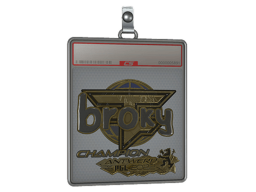 Sticker Slab | broky (Gold, Champion) | Antwerp 2022