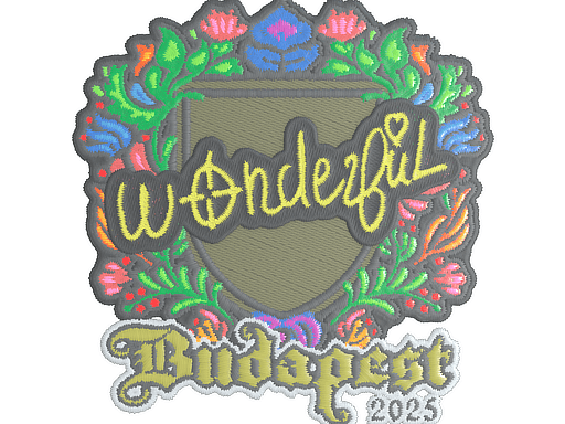 Sticker | w0nderful (Embroidered) | Budapest 2025