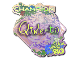 Sticker | qikert (Holo, Champion) | Rio 2022