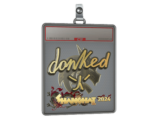 Sticker Slab | donk (Gold) | Shanghai 2024