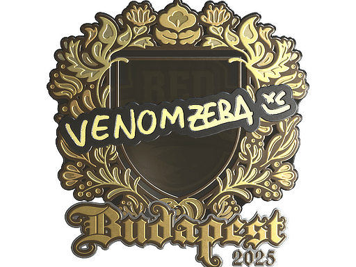 Sticker | venomzera (Gold) | Budapest 2025