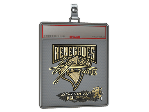 Sticker Slab | sico (Gold) | Antwerp 2022