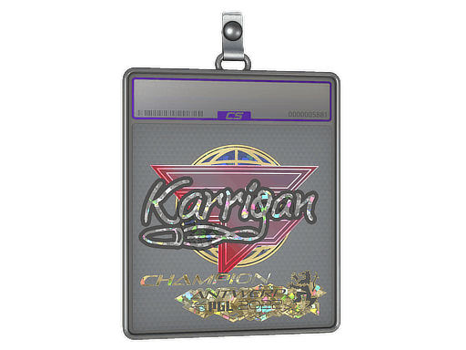 Sticker Slab | karrigan (Glitter, Champion) | Antwerp 2022
