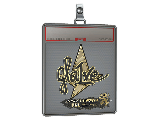 Sticker Slab | gla1ve (Gold) | Antwerp 2022