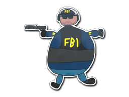 Sticker | Poorly Drawn FBI