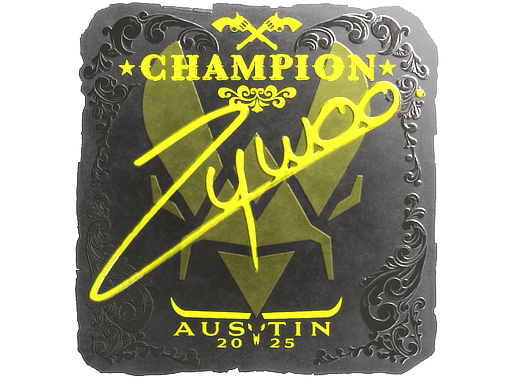 Sticker | ZywOo (Foil, Champion) | Austin 2025