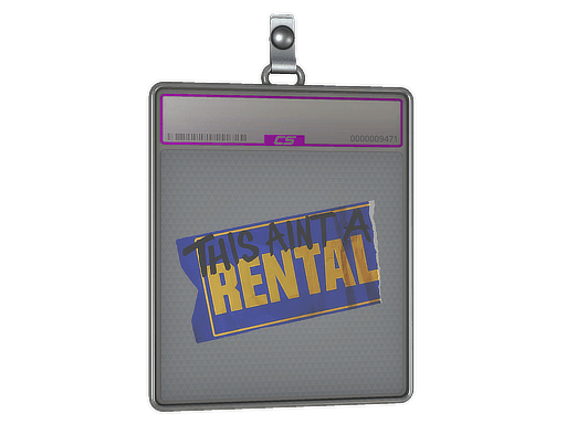 Sticker Slab | Ain't A Rental (Foil)