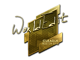 Sticker | WorldEdit (Gold) | Boston 2018