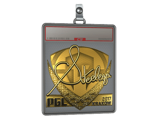 Sticker Slab | steel (Gold) | Krakow 2017