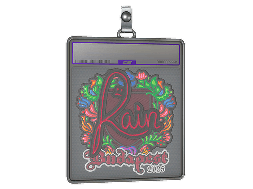 Sticker Slab | rain (Embroidered) | Budapest 2025