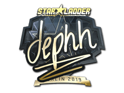 Sticker | dephh (Gold) | Berlin 2019