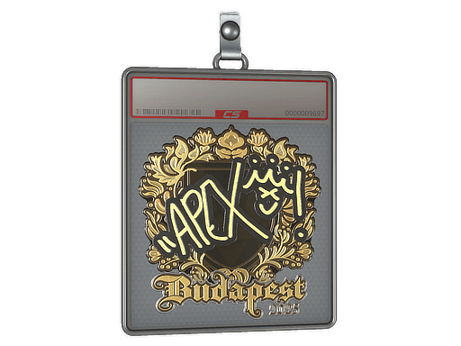 Sticker Slab | apEX (Gold) | Budapest 2025