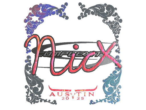 Sticker | nicx (Holo) | Austin 2025