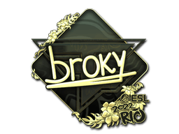 Sticker | broky (Gold) | Rio 2022