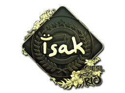 Sticker | isak (Gold) | Rio 2022