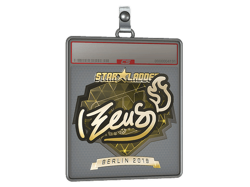 Sticker Slab | Zeus (Gold) | Berlin 2019