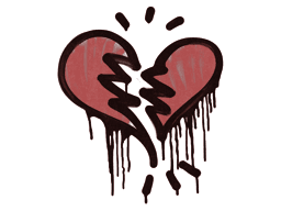 Sealed Graffiti | Broken Heart - Default