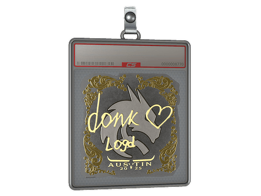 Sticker Slab | donk (Gold) | Austin 2025