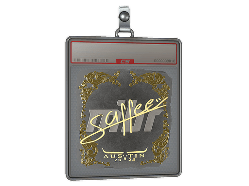 Sticker Slab | saffee (Gold) | Austin 2025
