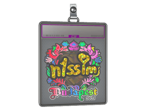 Sticker Slab | n1ssim (Holo) | Budapest 2025