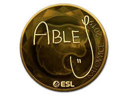 Sticker | ableJ (Gold) | Katowice 2019