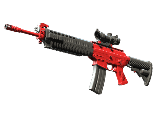 SG 553 | Candy Apple - Field-Tested