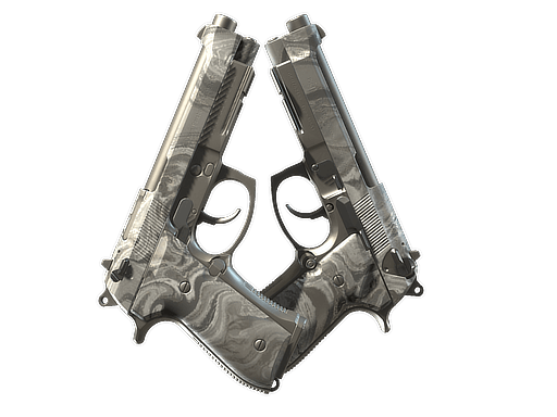 Dual Berettas | Silver Pour