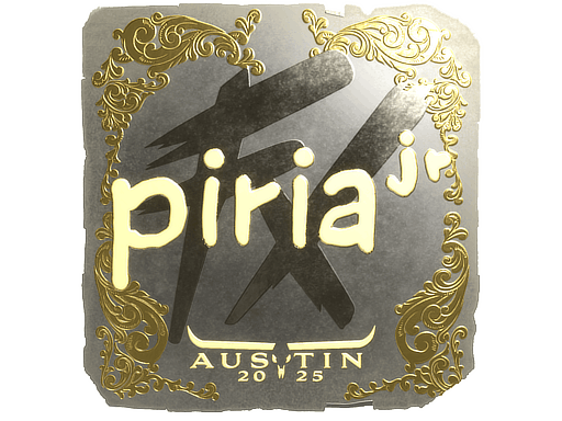 Sticker | piriajr (Gold) | Austin 2025