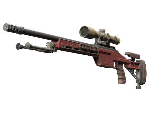 SSG 08 | Red Stone - Field-Tested