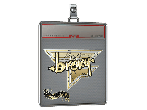 Sticker Slab | broky (Gold) | Paris 2023