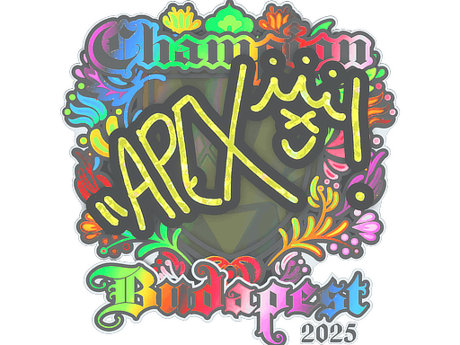 Sticker | apEX (Holo, Champion) | Budapest 2025