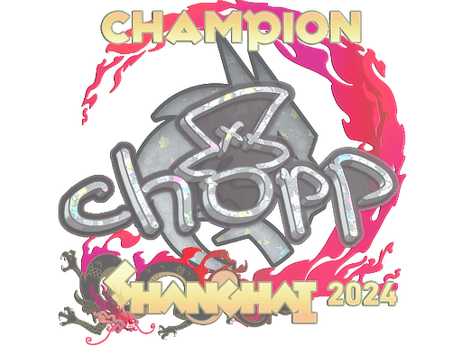 Sticker | chopper (Glitter, Champion) | Shanghai 2024
