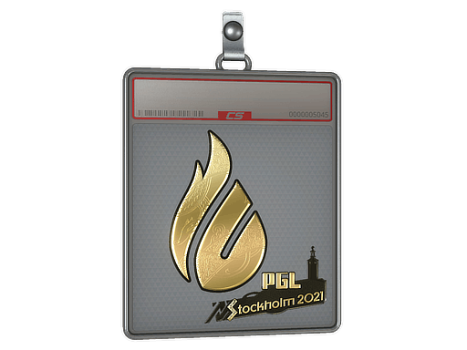 Sticker Slab | Copenhagen Flames (Gold) | Stockholm 2021