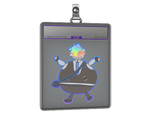 Sticker Slab | Poorly Drawn Number K (Holo)