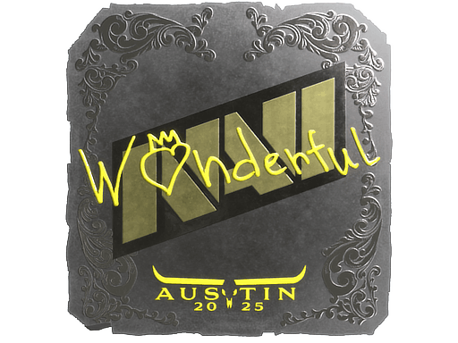 Sticker | w0nderful (Foil) | Austin 2025