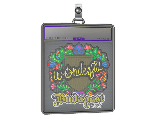 Sticker Slab | w0nderful (Embroidered) | Budapest 2025