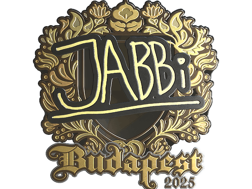 Sticker | jabbi (Gold) | Budapest 2025