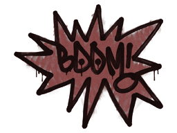 Sealed Graffiti | BOOM (Brick Red)