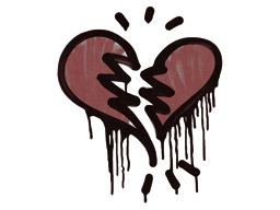 Sealed Graffiti | Broken Heart (Brick Red)