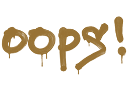 Sealed Graffiti | Oops (Desert Amber)