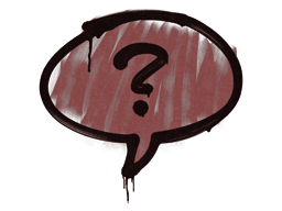 Sealed Graffiti | Question Mark (Brick Red)