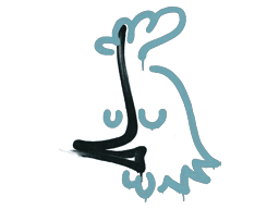 Sealed Graffiti | Recoil AK-47 (Wire Blue)