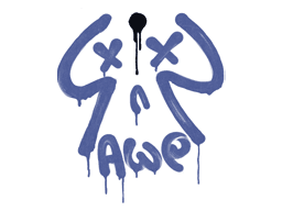 Sealed Graffiti | Recoil AWP (SWAT Blue)