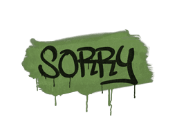 Sealed Graffiti | Sorry (Battle Green)