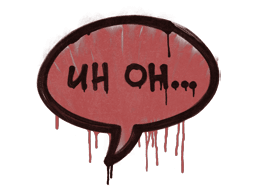 Sealed Graffiti | Uh Oh (Blood Red)