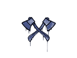 Sealed Graffiti | X-Axes (SWAT Blue)
