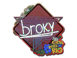 Sticker | broky (Gold) | Rio 2022