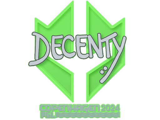 Sticker | decenty (Gold) | Copenhagen 2024