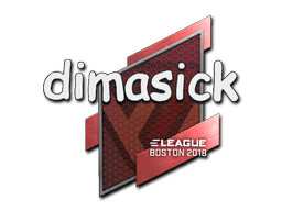 Sticker | dimasick (Gold) | Boston 2018