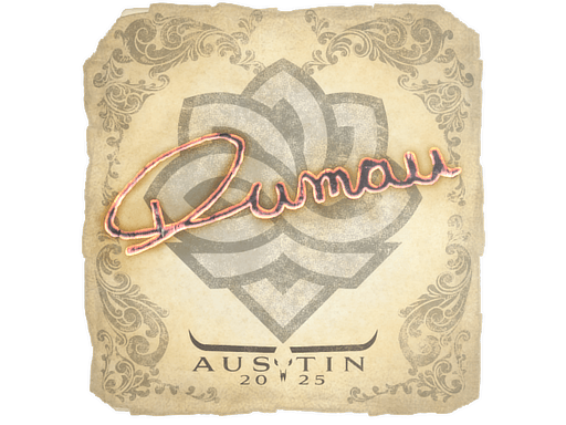 Sticker | dumau (Gold) | Austin 2025
